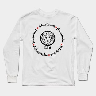 Leo ♌🦁 Zodiac Sign Astrology Sign Horoscope Long Sleeve T-Shirt